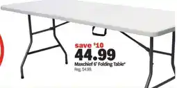 Meijer Maxchief 6' Folding Table offer