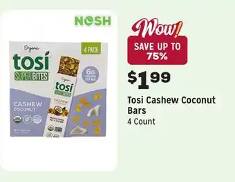 Grocery Outlet Cashew Coconut Bars offer