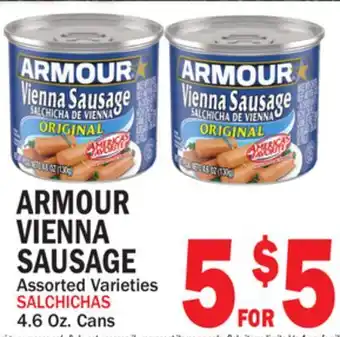 Bravo Supermarkets ARMOUR VIENNA SAUSAGE offer