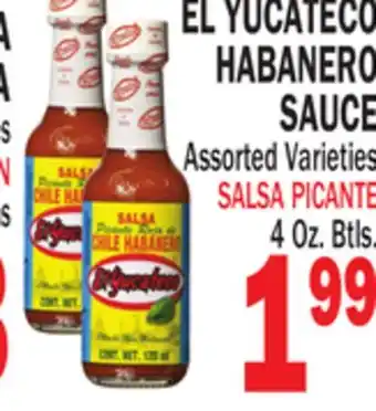 Bravo Supermarkets EL YUCATECO HABANERO SAUCE offer