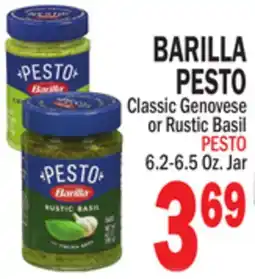 Bravo Supermarkets BARILLA PESTO offer