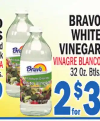 Bravo Supermarkets BRAVO WHITE VINEGAR offer