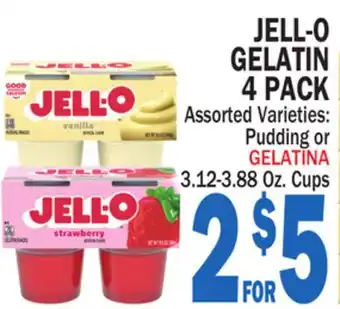 Bravo Supermarkets JELL-O GELATIN 4 PACK offer