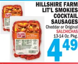 Bravo Supermarkets HILLSHIRE FARM LIT'L SMOKIES COCKTAIL SAUSAGES offer