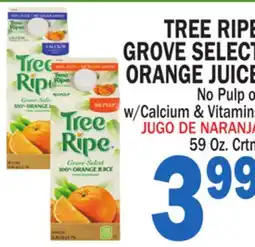 Bravo Supermarkets TREE RIPE GROVE SELECT ORANGE JUICE offer