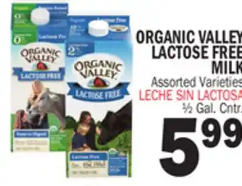 Bravo Supermarkets ORGANIC VALLEY LACTOSE FREE MILK offer