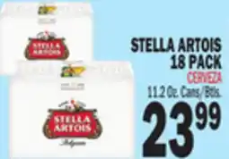 Bravo Supermarkets STELLA ARTOIS 18 PACK offer