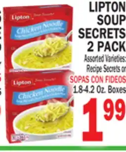 Bravo Supermarkets LIPTON SOUP SECRETS 2 PACK offer