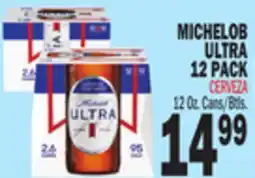 Bravo Supermarkets MICHELOB ULTRA 12 PACK offer