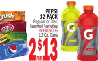 Bravo Supermarkets PEPSI 12 PACK offer