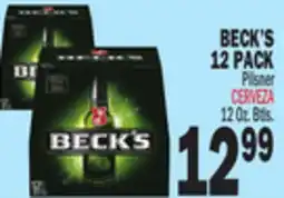 Bravo Supermarkets BECK'S 12 PACK offer