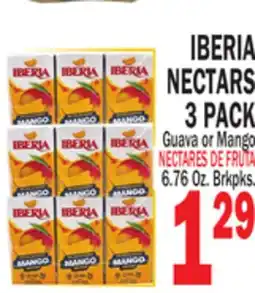 Bravo Supermarkets IBERIA NECTARS 3 PACK offer