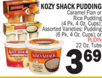 Bravo Supermarkets KOZY SHACK PUDDING, 22 Oz. Tubs offer