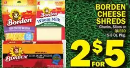 Bravo Supermarkets BORDEN CHEESE SHREDS offer