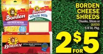 Bravo Supermarkets BORDEN CHEESE SHREDS offer