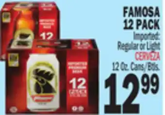 Bravo Supermarkets FAMOSA 12 PACK offer