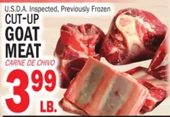 Bravo Supermarkets U.S D. A. INSPECTED, CUT-UP GOAT MEAT offer