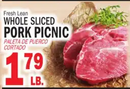 Bravo Supermarkets WHOLE SLICED PORK PICNIC offer