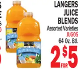 Bravo Supermarkets LANGERS JUICE BLENDS offer