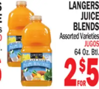 Bravo Supermarkets LANGERS JUICE BLENDS offer