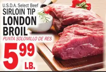 Bravo Supermarkets SIRLOIN TIP LONDON BROIL offer