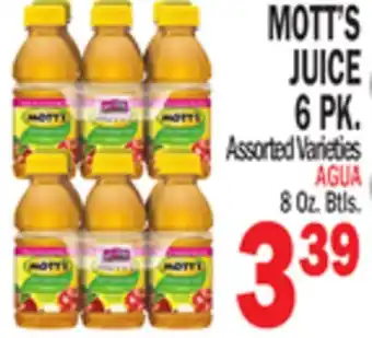 Bravo Supermarkets MOTT'S JUICE offer