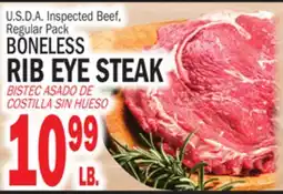 Bravo Supermarkets BONELESS RIB EYE STEAK offer