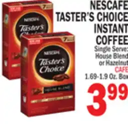 Bravo Supermarkets NESCAFE TASTER'S CHOICE INSTANT COFFEE offer