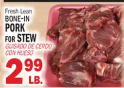 Bravo Supermarkets bone-in PORK for for STEW offer