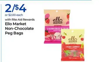 Rite Aid Ello Market Non-Chocolate Peg Bags offer