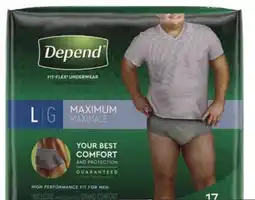 Rite Aid Select Depend Underwear offer