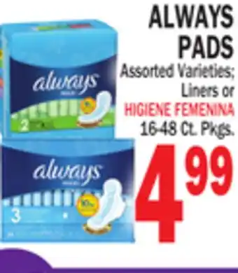 Bravo Supermarkets ALWAYS PADS offer