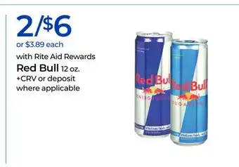 Rite Aid Red Bull offer