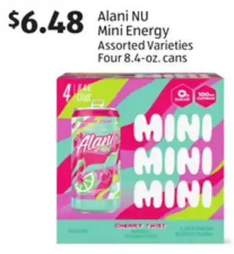 Aldi Alani NU Mini Energy offer