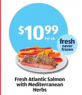 Aldi Fresh Atlantic Salmon with Mediterranean Herbs offer