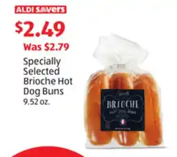 Aldi Specially Selected Brioche Hot Dog Buns offer