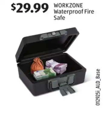 Aldi WORKZONE Waterproof Fire Safe offer