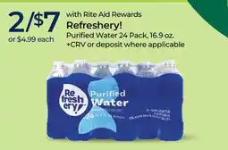 Rite Aid Refreshery! Purified Water offer