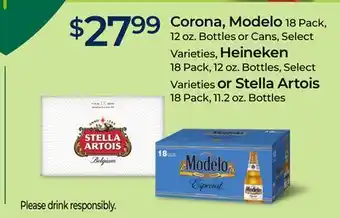 Rite Aid Corona, Modelo, Heineken or Stella Artois offer