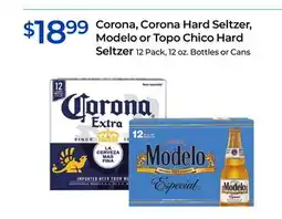 Rite Aid Corona, Corona Hard Seltzer, Modelo or Topo Chico Hard Seltzer offer