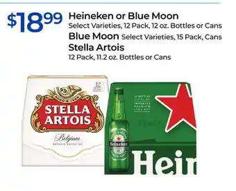 Rite Aid Heineken or Blue Moon, Blue Moon, Stella Artois offer