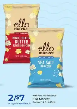 Rite Aid Ello Market Popcorn offer