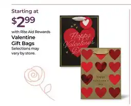 Rite Aid Valentine Gift Bags offer