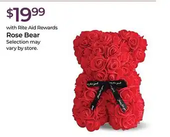 Rite Aid Rose Bear offer