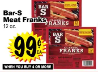 Superior Grocers Bar-S Meat Franks offer