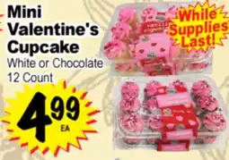 Superior Grocers Mini Valentine's Cupcake offer