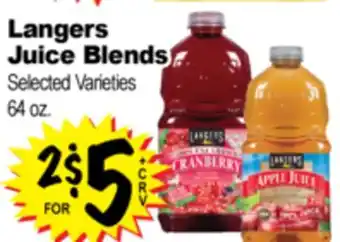 Superior Grocers Langers Juice Blends offer