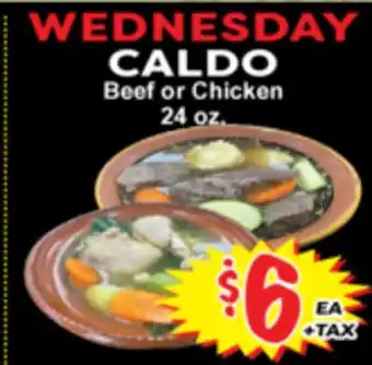 Superior Grocers CALDO Beef or Chicken offer