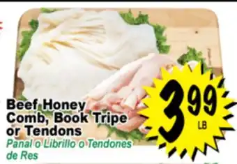 Superior Grocers Beef Honey Comb, Book Tripe or Tendons offer