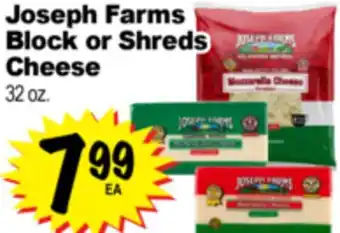 Superior Grocers Joseph Farms Block or Shreds Cheese offer